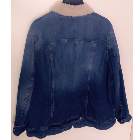 Sonoma Goods For Life® Sherpa Trim Jean Jacket - Picture 3 of 4